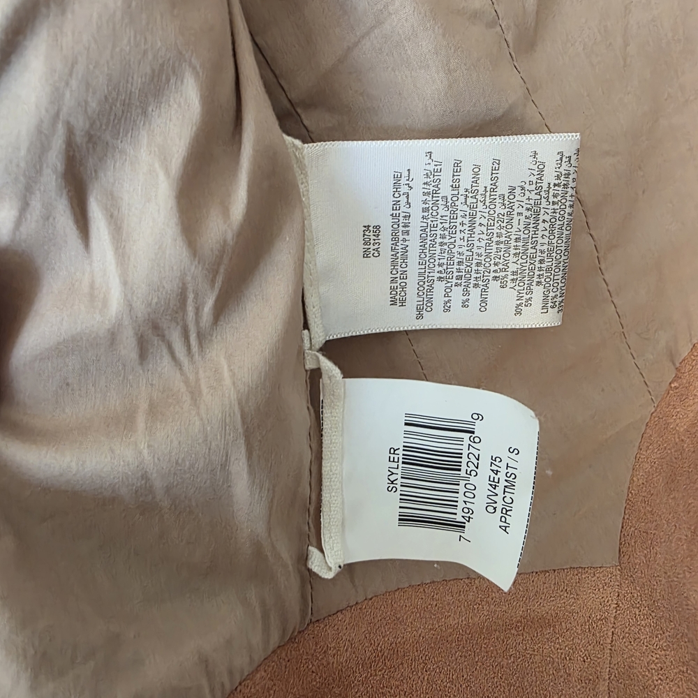 BCBGMAXAZRIA – Skyler Laser Cut Faux Suede Jacket - Picture 7 of 7